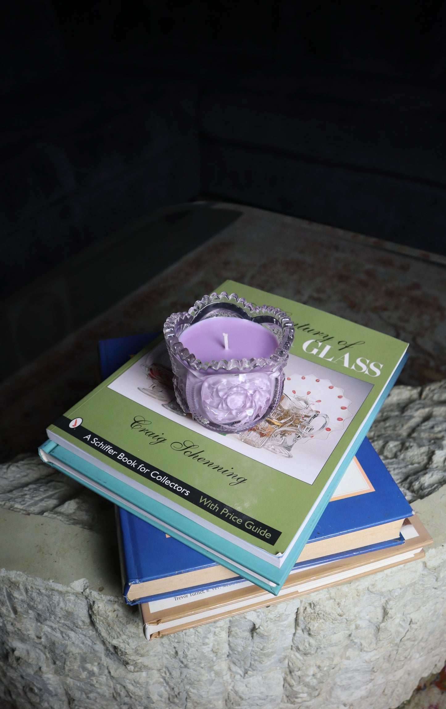 Imperial Glass Octagon Dish Candle