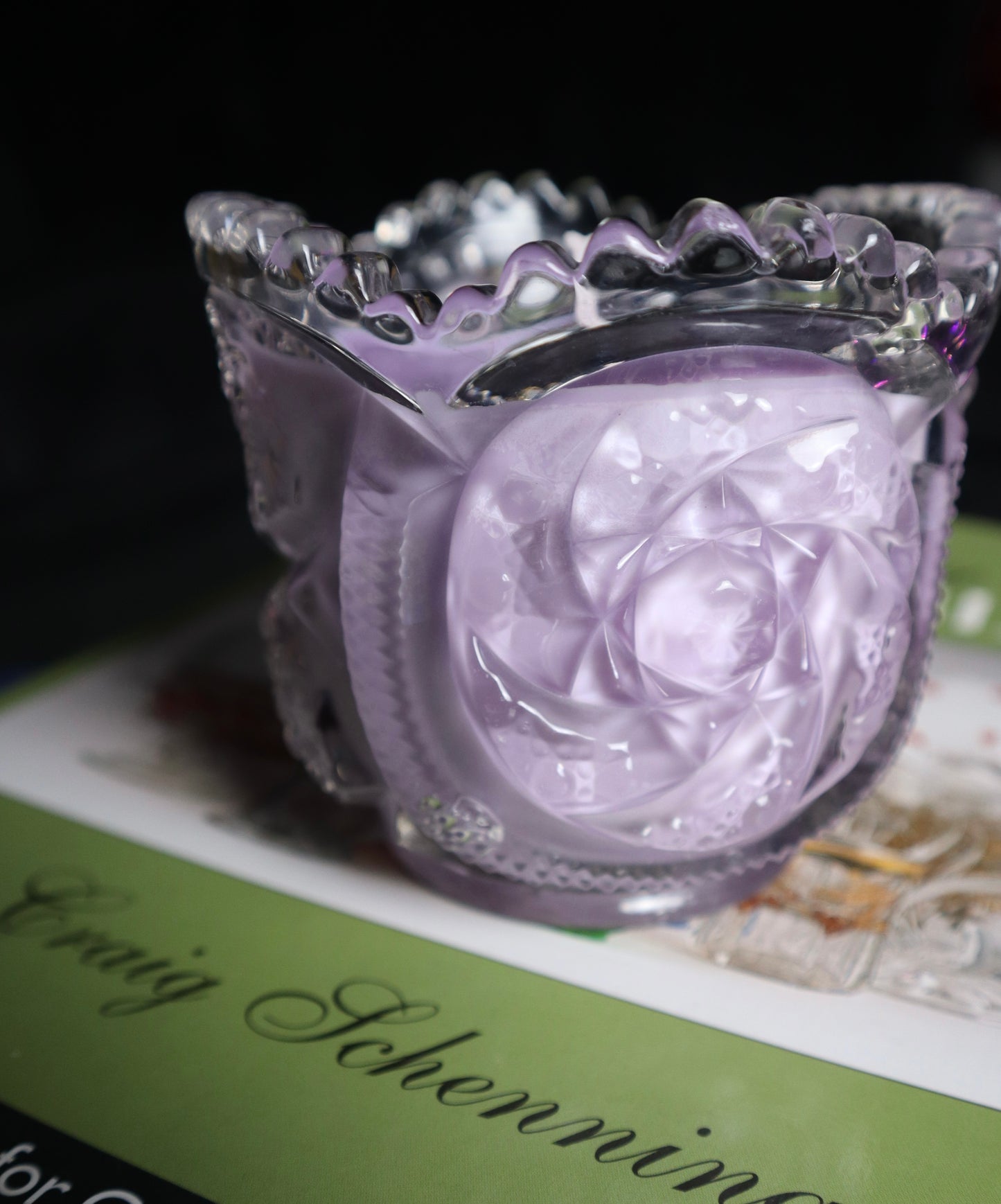 Imperial Glass Octagon Dish Candle