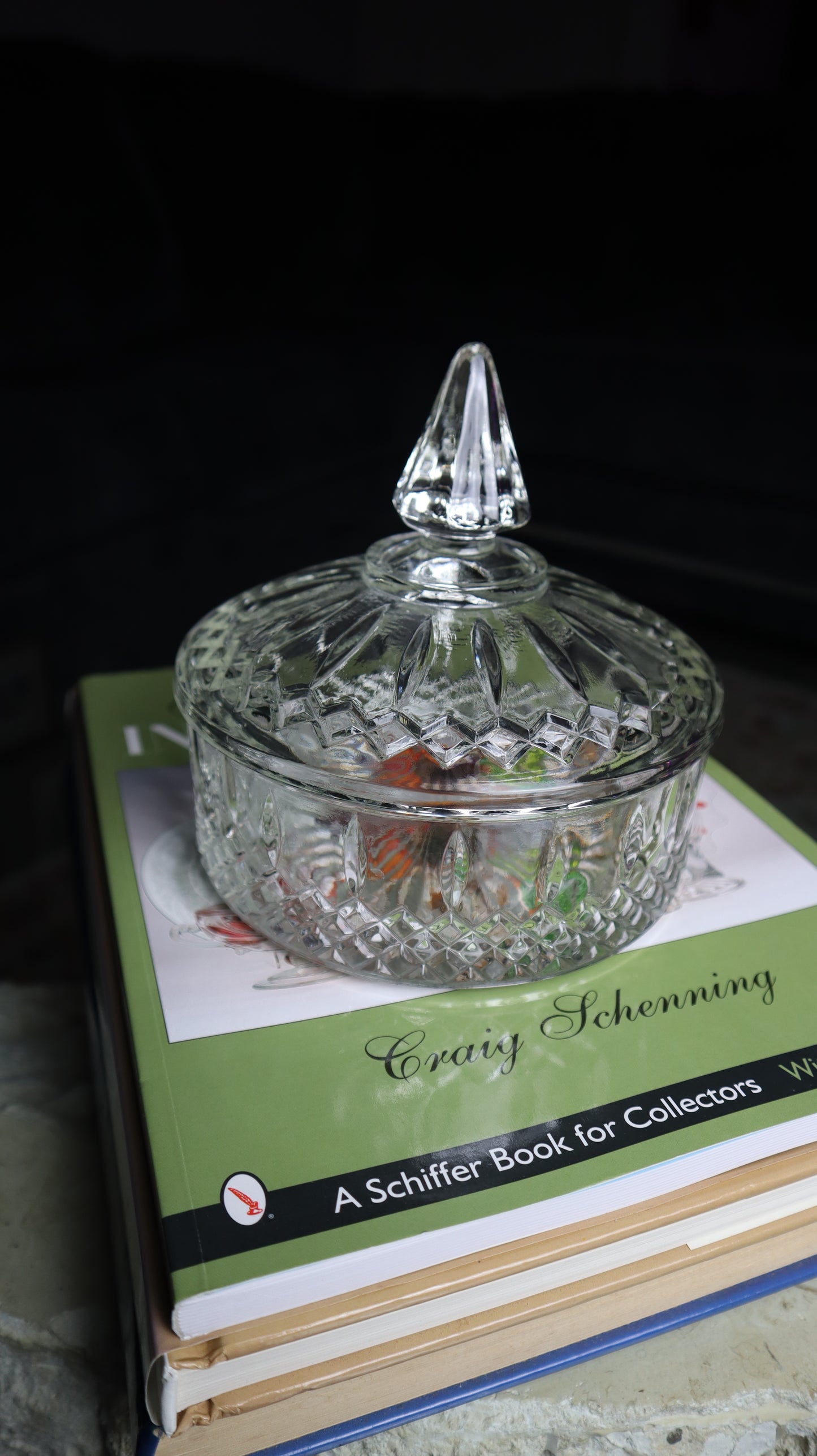 Indiana Princess Clear Glass Candy Dish Candle